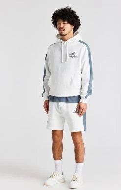SikSilk White Rose Oversized Hoodie -Style Zone Shop SS 22478 4