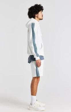 SikSilk White Rose Oversized Hoodie -Style Zone Shop SS 22478 6