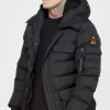 SikSilk Black Parka Coat -Style Zone Shop SS 22511 1C