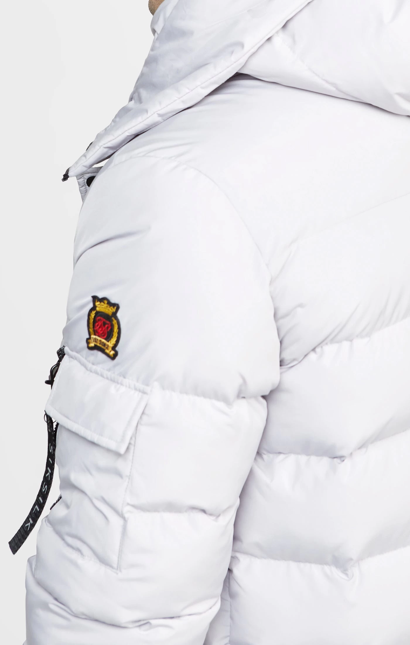 SikSilk Grey Parka Jacket 8 SikSilk Grey Parka Jacket - Image 6