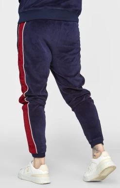SikSilk Navy Velour Track Pant -Style Zone Shop SS 22519 4