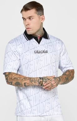 SikSilk White Football Jersey