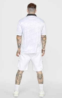 SikSilk White Football Jersey -Style Zone Shop SS 22536 5C