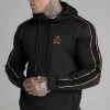 SikSilk Black Quarter Zip Hoodie -Style Zone Shop SS 22547 1