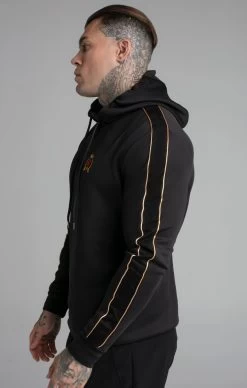 SikSilk Black Quarter Zip Hoodie -Style Zone Shop SS 22547 3 5c2b6490 efa5 4725 933a 959e66d63236
