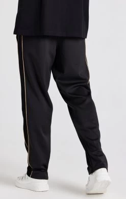 SikSilk Black Crest Loose Fit Track Pant -Style Zone Shop SS 22548 4