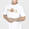 SikSilk White Oversized Crest T-Shirt -Style Zone Shop SS 22551 1