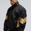 SikSilk Black Panelled Bomber Jacket -Style Zone Shop SS 22552 1A