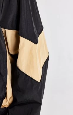 SikSilk Black Panelled Bomber Jacket -Style Zone Shop SS 22552 2