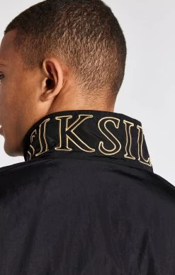 SikSilk Black Panelled Bomber Jacket -Style Zone Shop SS 22552 5