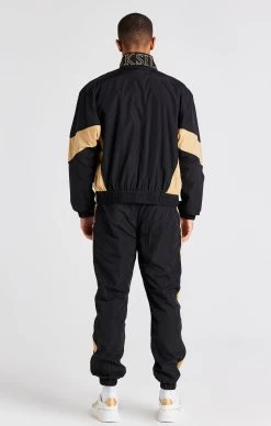 SikSilk Black Panelled Bomber Jacket -Style Zone Shop SS 22552 6