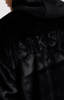 SikSilk Black Faux Fur Bomber Jacket 11 SikSilk Black Faux Fur Bomber Jacket -Style Zone Shop SS 22560 2