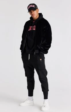SikSilk Black Faux Fur Bomber Jacket 12 SikSilk Black Faux Fur Bomber Jacket -Style Zone Shop SS 22560 3