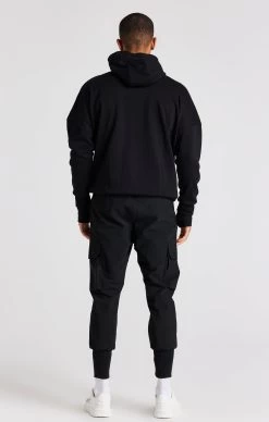 SikSilk Black Oversized Hoodie -Style Zone Shop SS 22573 5