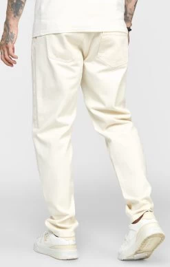 SikSilk Ecru Relaxed Fit Denim Jean -Style Zone Shop SS 22578 4