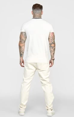 SikSilk Ecru Relaxed Fit Denim Jean -Style Zone Shop SS 22578 5