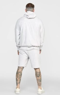 SikSilk Grey Towelling Oversized Hoodie -Style Zone Shop SS 22579 5