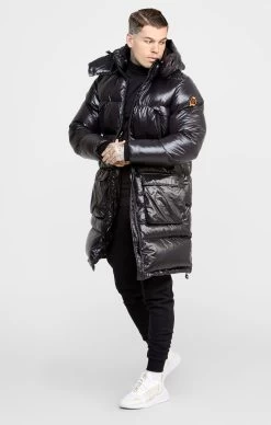 SikSilk Black Managers Coat
