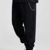 SikSilk Black Chain Jogger -Style Zone Shop SS 22593 1