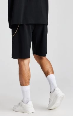 SikSilk Black Chain Loose Fit Short -Style Zone Shop SS 22594 4
