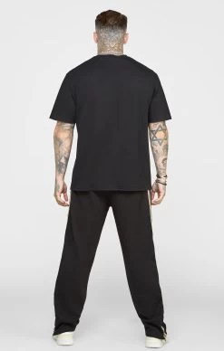SikSilk Black Chain Oversized T-Shirt -Style Zone Shop SS 22608 5