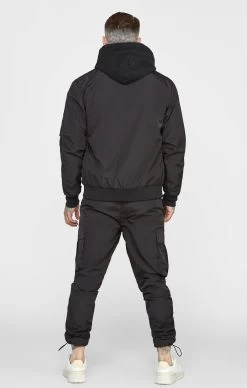 SikSilk Black Reversible Bomber -Style Zone Shop SS 22611 5