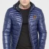 SikSilk Blue Packable Bubble Jacket -Style Zone Shop SS 22620 1