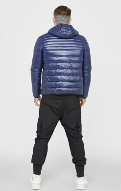 SikSilk Blue Packable Bubble Jacket 11 SikSilk Blue Packable Bubble Jacket -Style Zone Shop SS 22620 5