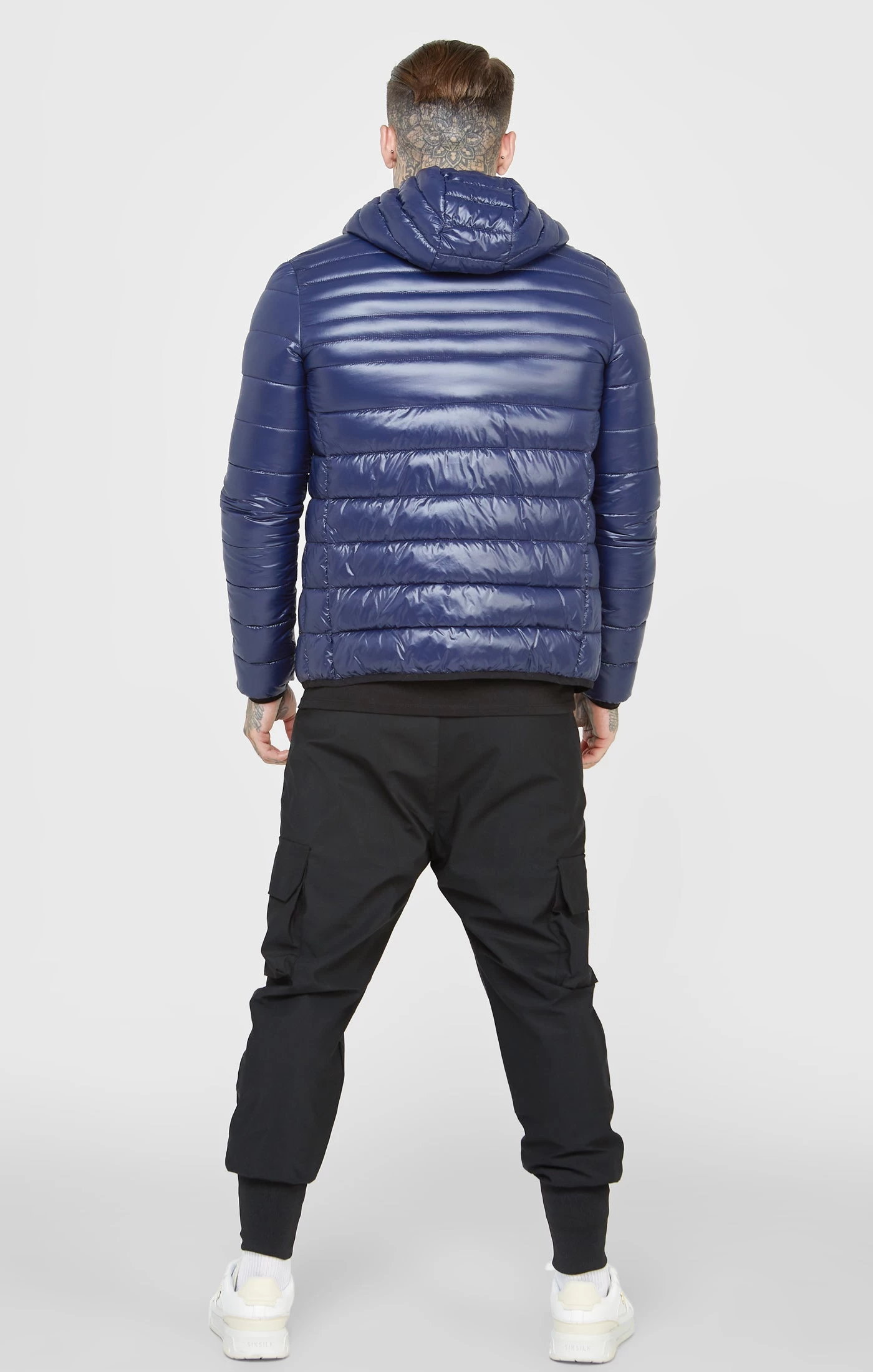 SikSilk Blue Packable Bubble Jacket 7 SikSilk Blue Packable Bubble Jacket - Image 5