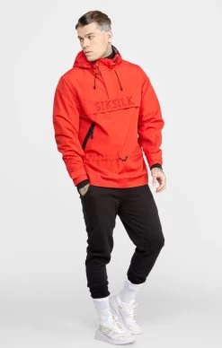 SikSilk Red Overhead Jacket -Style Zone Shop SS 22644 4