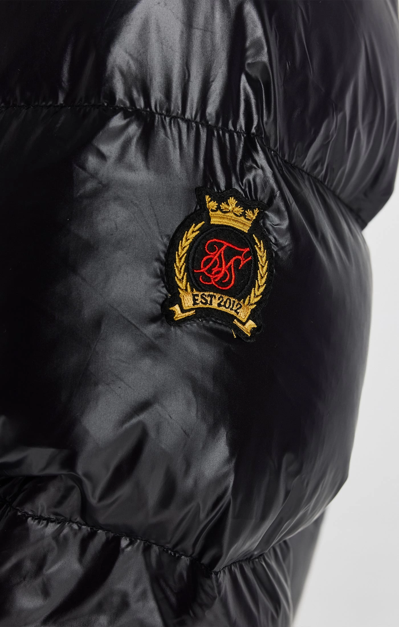 SikSilk Black Puffer Jacket 5 SikSilk Black Puffer Jacket - Image 3