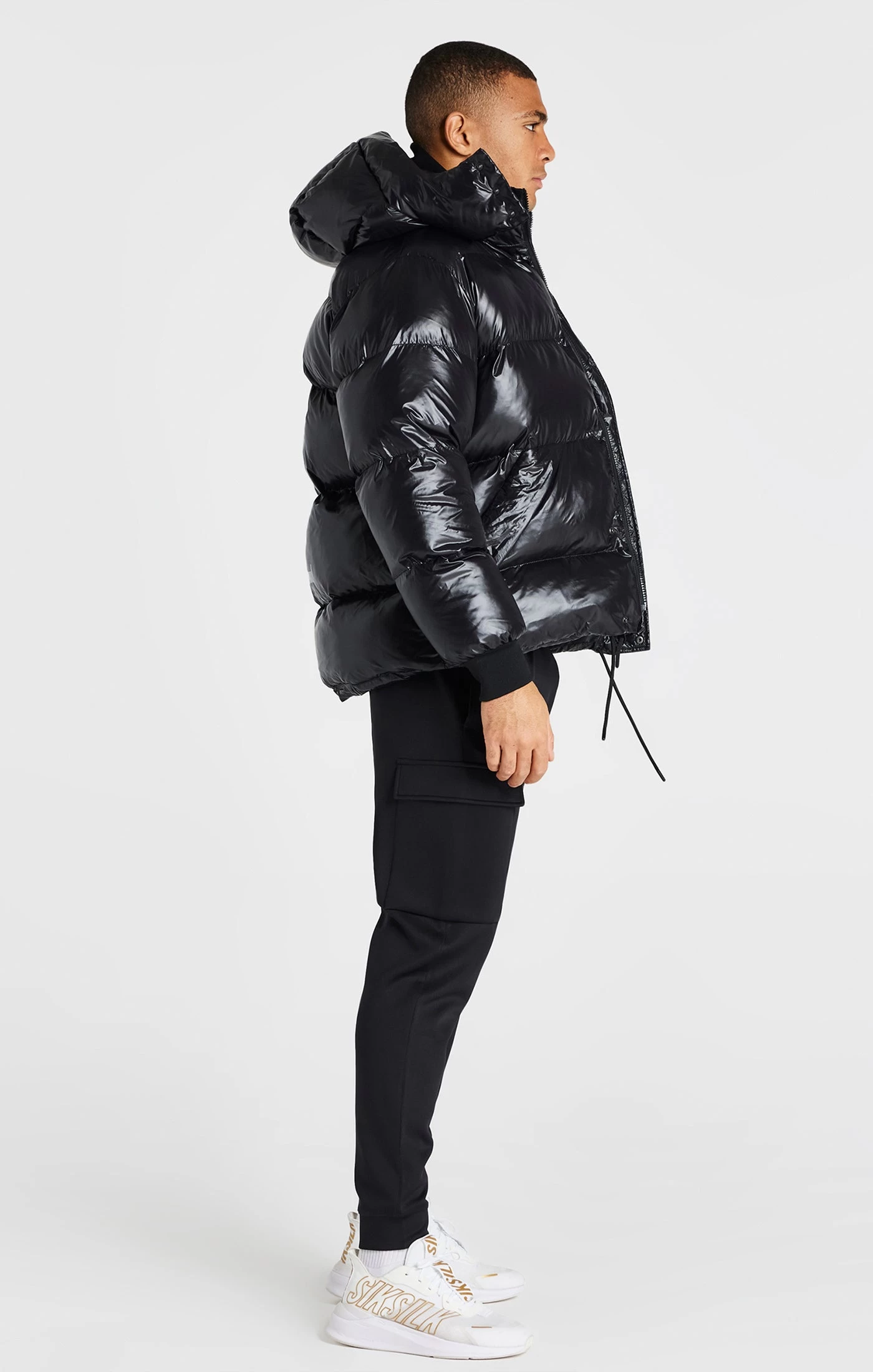 SikSilk Black Puffer Jacket 7 SikSilk Black Puffer Jacket - Image 5