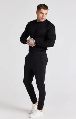 SikSilk Black Panel Muscle Fit T-Shirt -Style Zone Shop SS 22656 3