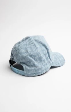 SikSilk Jacquard Denim Trucker Cap - Light Blue -Style Zone Shop SS 22769 3