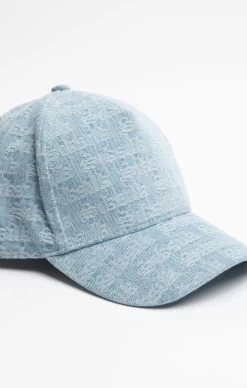 SikSilk Jacquard Denim Trucker Cap - Light Blue -Style Zone Shop SS 22769 4