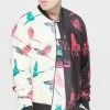 SikSilk Ecru Print Bomber Jacket -Style Zone Shop SS 22778 1