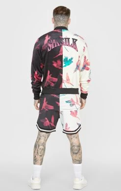 SikSilk Ecru Print Bomber Jacket -Style Zone Shop SS 22778 5