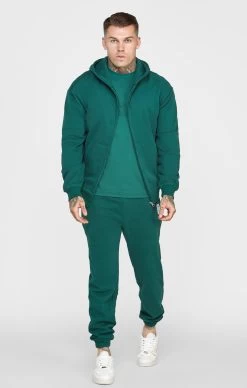 SikSilk Green Zip Through Hoodie -Style Zone Shop SS 22815 3 d512a8fa d25e 4884 8098 41a04163e103