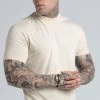 SikSilk Beige High Neck T-Shirt -Style Zone Shop SS 22822 1 72db747b 9c18 49af bcf8 ce7155b7d555