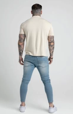 SikSilk Beige High Neck T-Shirt -Style Zone Shop SS 22822 5 79388b0f a870 4ad8 ab67 7b2ebc0584e4
