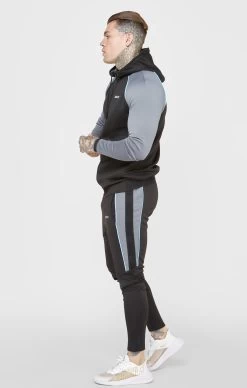 SikSilk Black Sports Zip-Thru Hoodie -Style Zone Shop SS 22860 4