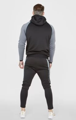 SikSilk Black Sports Zip-Thru Hoodie -Style Zone Shop SS 22860 5