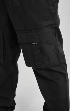 SikSilk Black Ripstop Cargo Pants -Style Zone Shop SS 22876 6