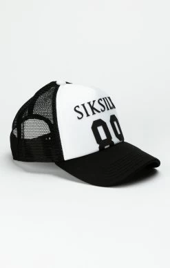 SikSilk Black 89 Foam Mesh Trucker Cap