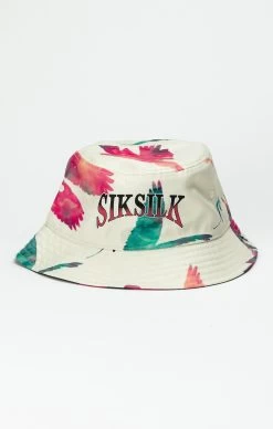 SikSilk Black Reversable Printed Bucket Hat