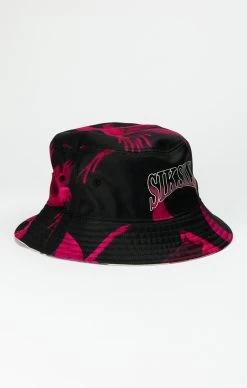 SikSilk Black Reversable Printed Bucket Hat -Style Zone Shop SS 23000 3