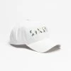 SikSilk White Floral Embroidery Trucker Cap -Style Zone Shop SS 23002 1