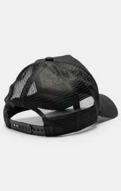 SikSilk Black Mesh Shadow Logo Trucker Cap -Style Zone Shop SS 23013 4A