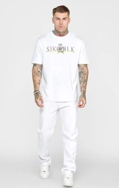SikSilk White Rose Straight Cut Denim -Style Zone Shop SS 23061 3 c369d9d1 f361 4408 8cce a75709140452