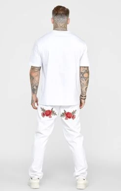 SikSilk White Rose Straight Cut Denim -Style Zone Shop SS 23061 5 fbe3a500 2cc1 472a 83f0 4ad68ab60968